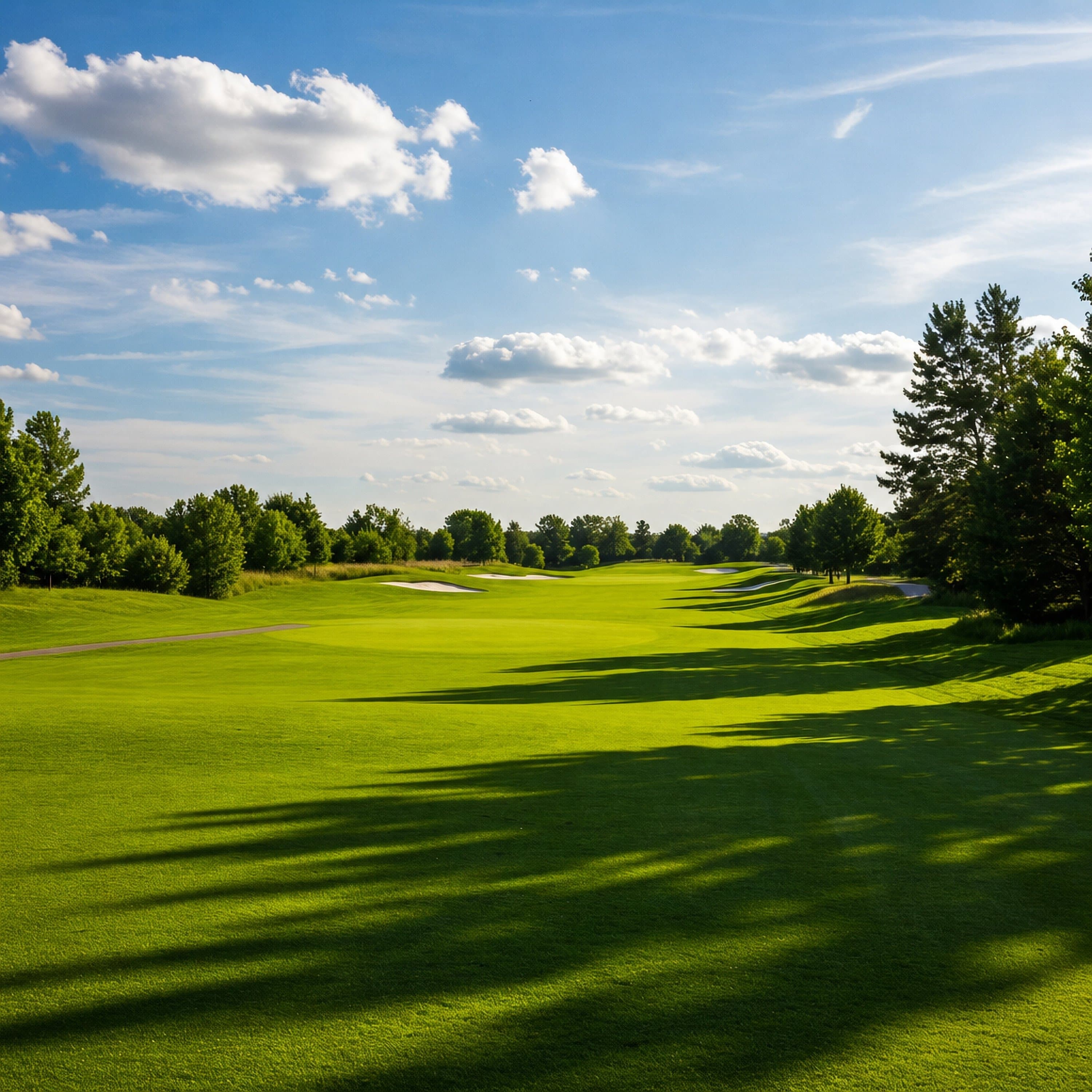 Golf-course greenspace beside a new GTA pre-construction community